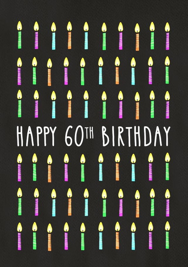 60th Birthday Candles created by All The Best
