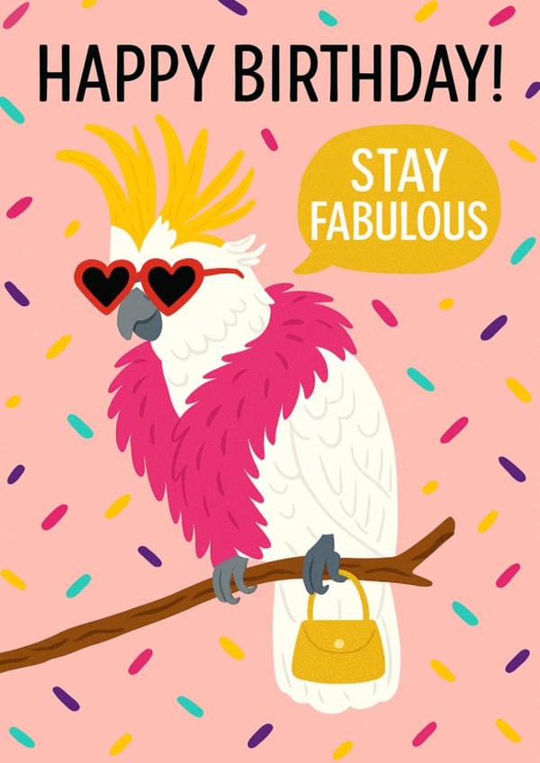 Happy Birthday Stay Fabulous created by Swisa Creates