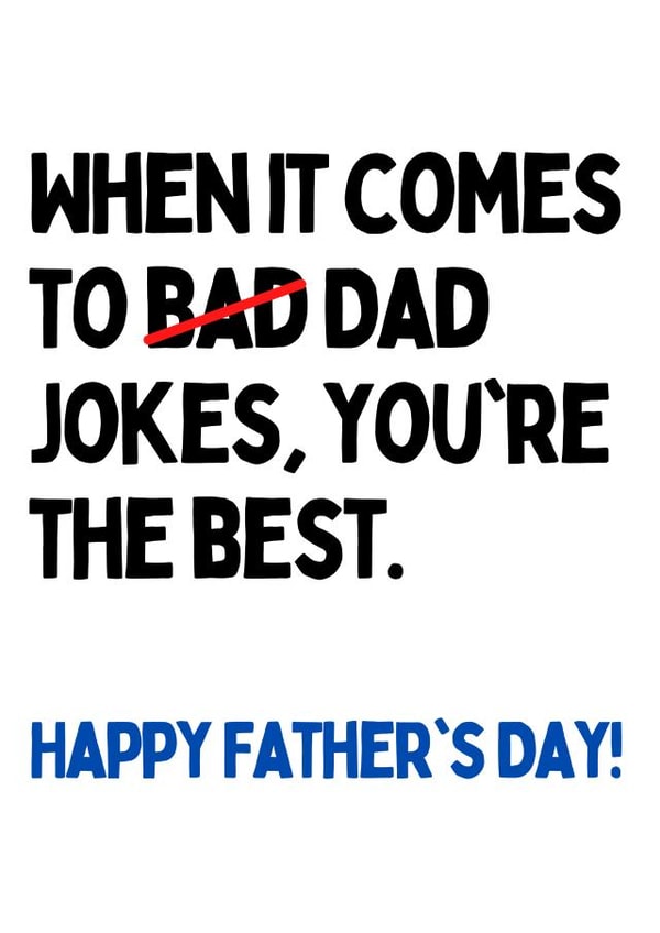 Dad Jokes Father's Day Card created by Em Designs