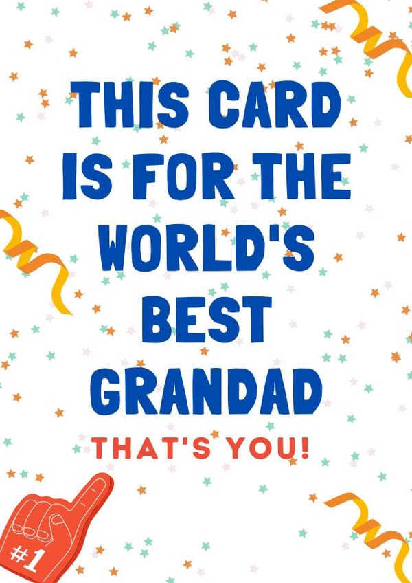World's Best Grandad Card created by Em Designs