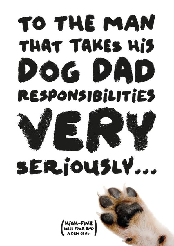 For the serious Dog dad in your life created by Claresitsdogs