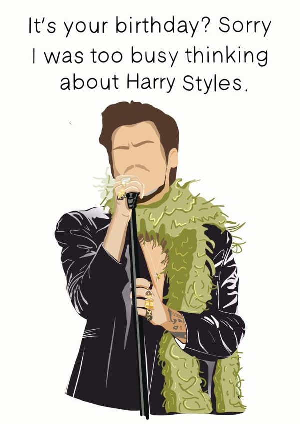 Harry Styles Grammy Birthday Card created by Amelia Katharine