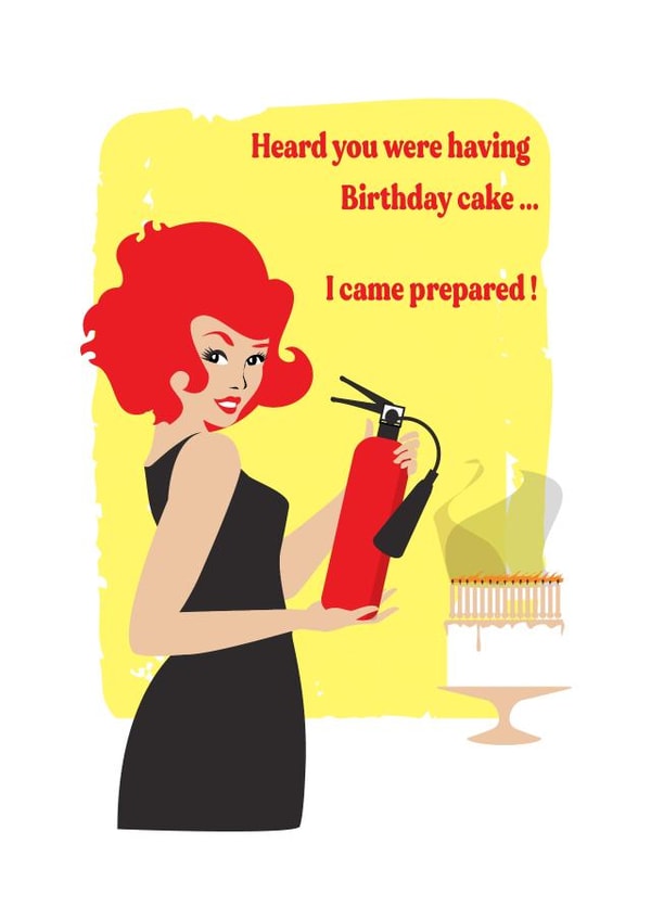 Fun Birthday Card - For Her - Cake created by Angie Welch