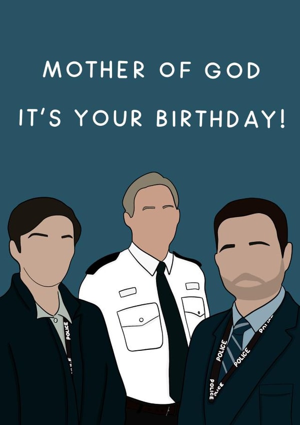 Line of Duty Hastings Birthday Card created by From Deanna