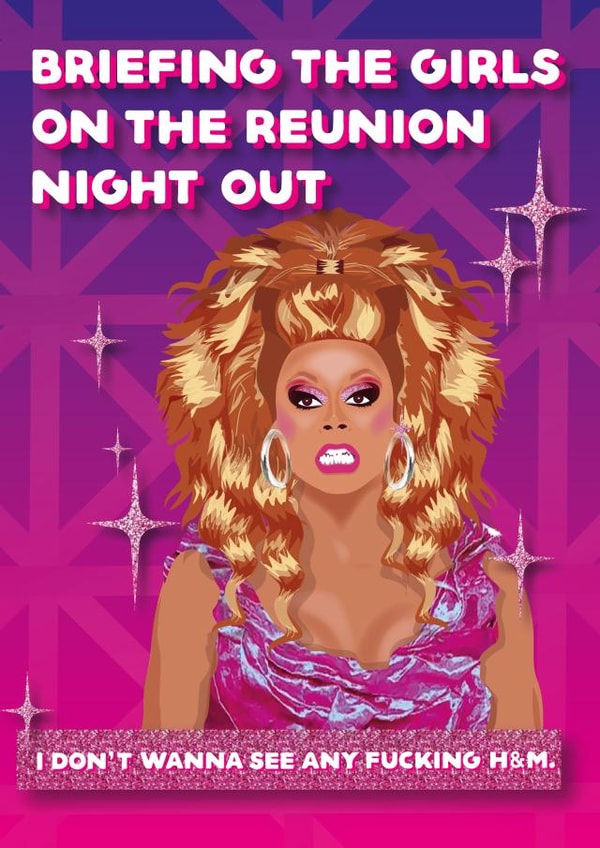 Funny Lockdown Girlfriends Rupaul Card created by BaseyMakes