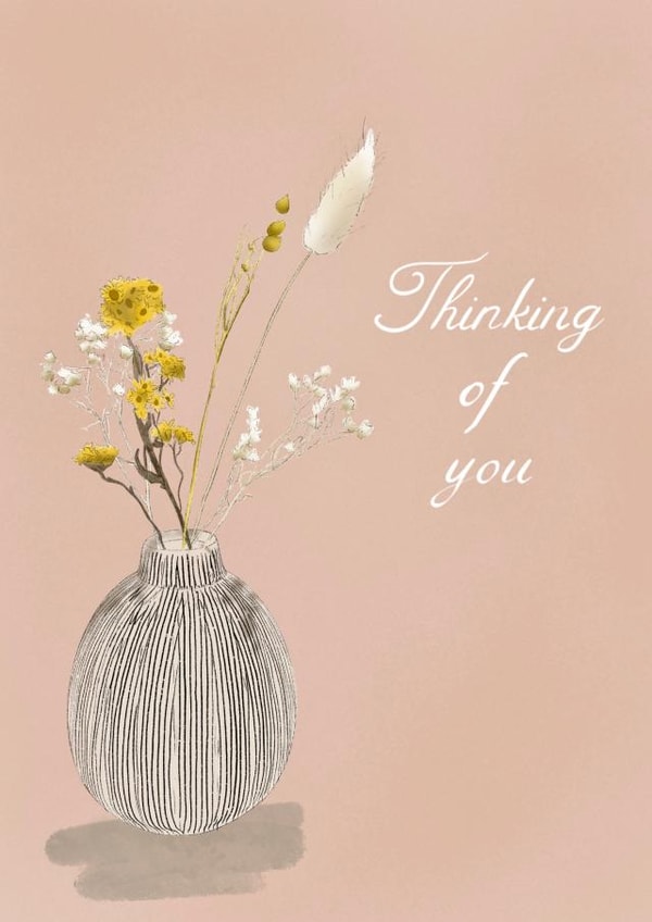 Thinking of you floral sympathy card  created by mvk_prints