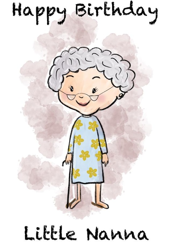Little Nanna Birthday Card created by Ann Williams Art
