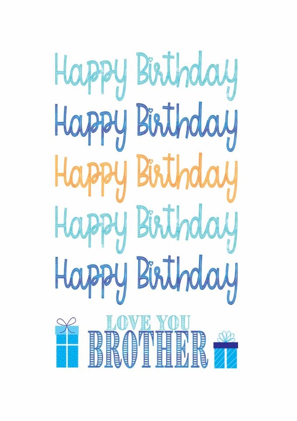 Happy Birthday Brother created by Jay Design
