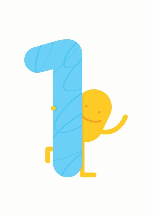 1st Birthday Card  created by Hello Squid