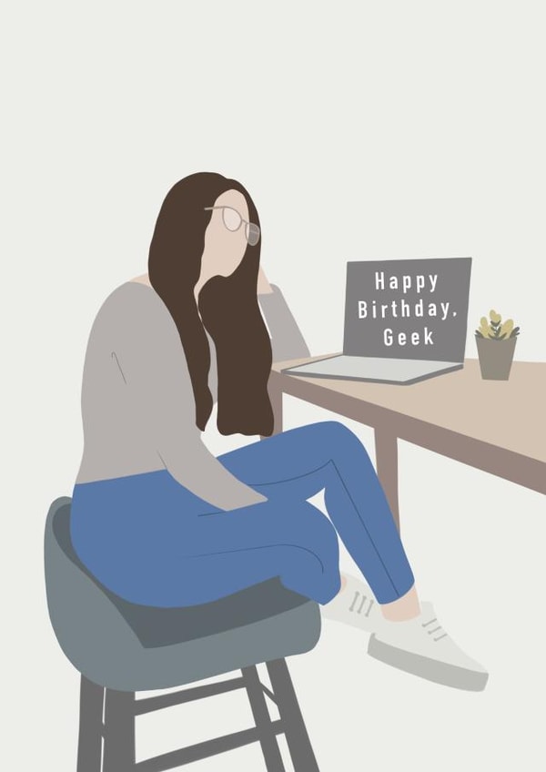 Happy Birthday Geek created by Katerina Rubina