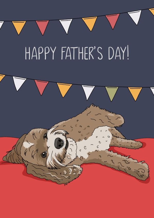 Cute Cockapoo Father's Day card! created by Evie Garnett Designs