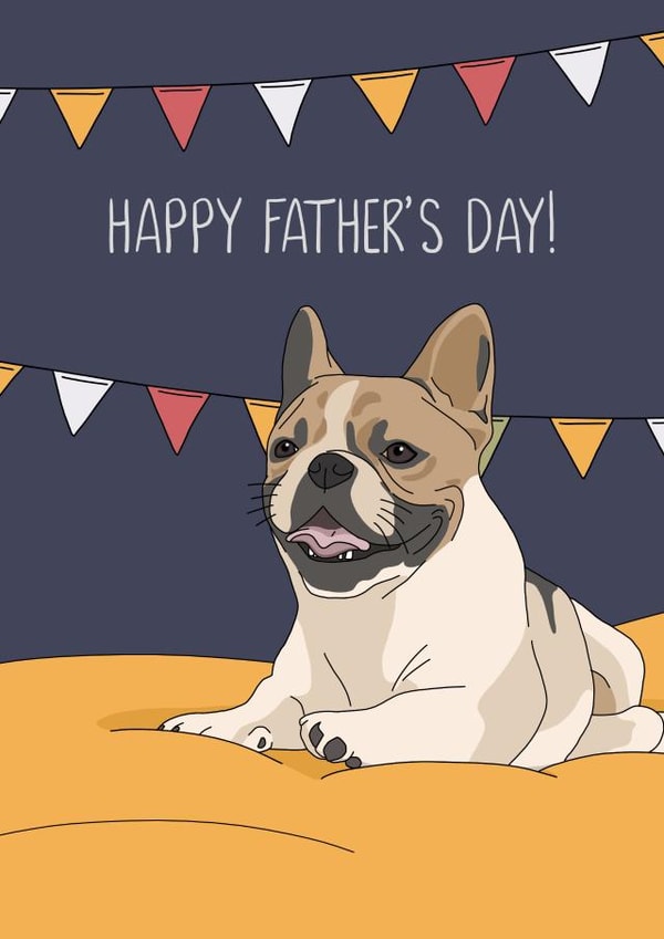 Cute French Bulldog Father's Day card! created by Evie Garnett Designs