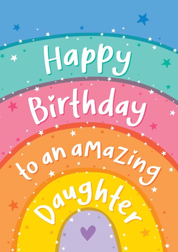Amazing Daughter Birthday Card created by Macie Dot Doodles