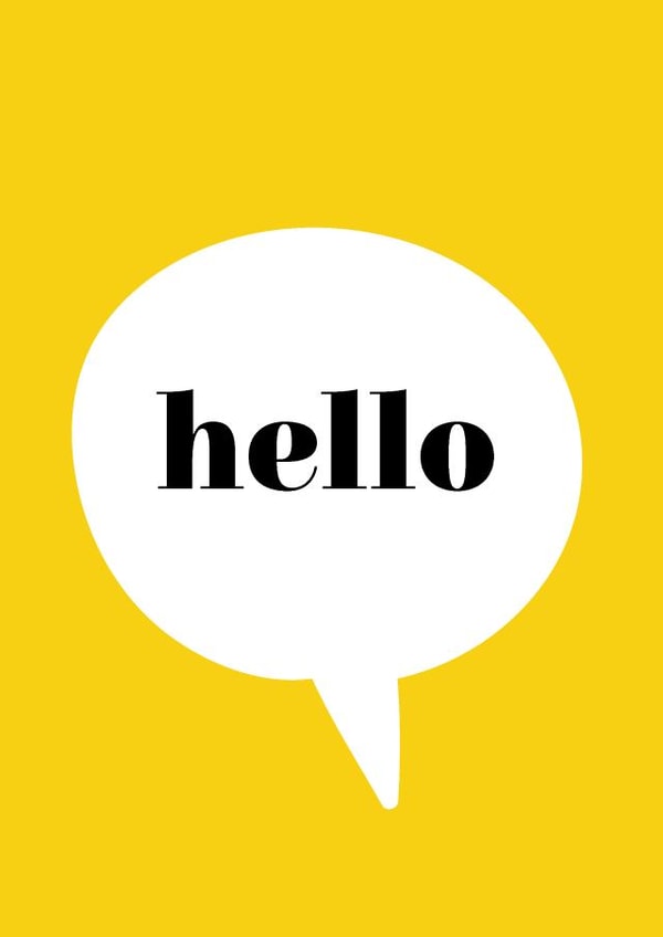 Hello sunshine yellow card created by 1103 co