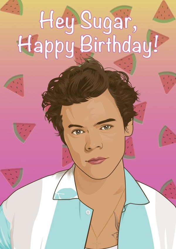 Harry Styles Watermelon Sugar, happy birthday! created by Liam Harris