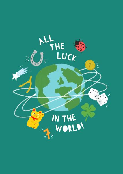 All The Luck In The World Good Luck Card Thortful