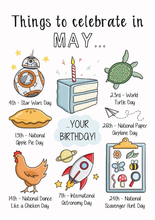 May Birthday Card created by Creaternet