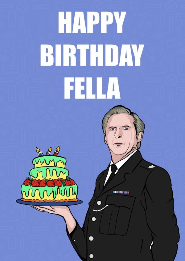 Line of Duty Fella birthday card created by Doublea