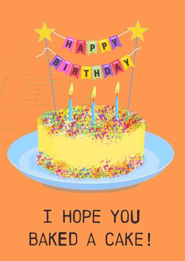 Bake your own Cake Birthday Card created by Soppy Copy