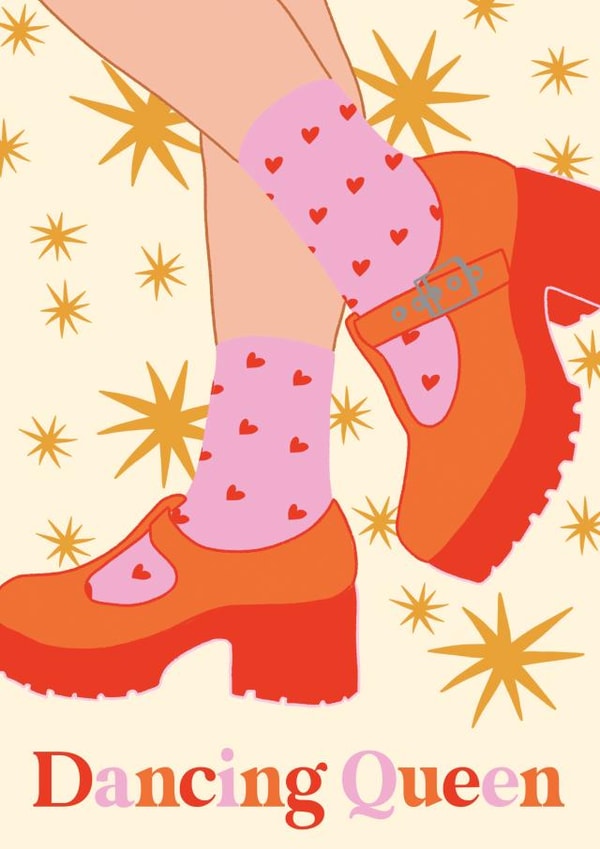 Dancing Queen Birthday Card created by Emmy Lupin Studio 