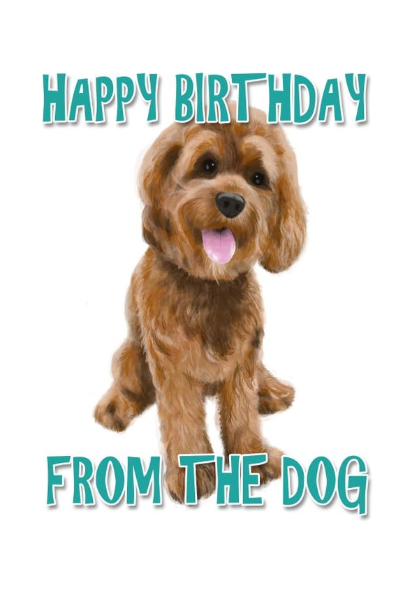Happy Birthday from the Dog Card created by Duckduckle Design