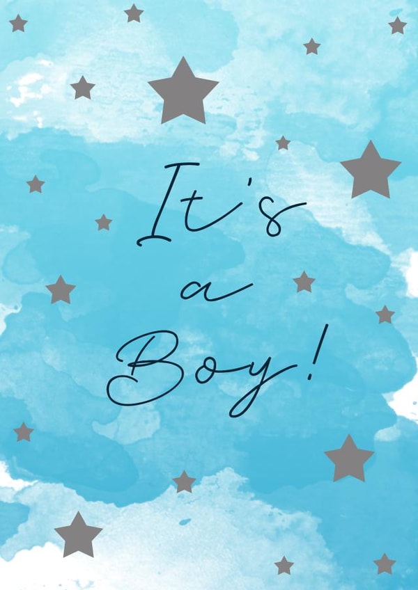 It's a Boy! New baby card created by Uzma Faheem