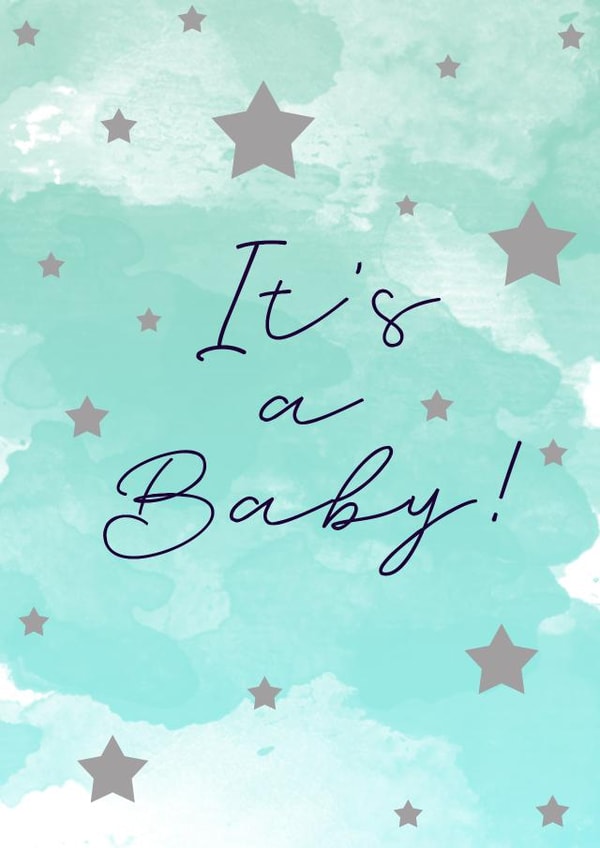 It's a Baby! New Baby card created by Uzma Faheem