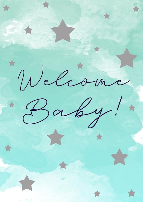 Welcome Baby! New Baby card created by Uzma Faheem