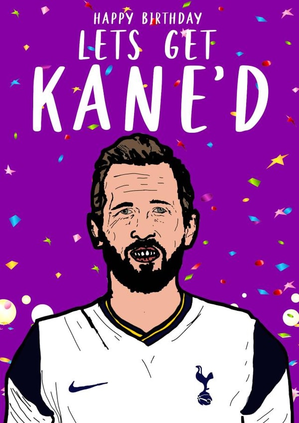 Harry Kane Football Birthday Card created by MitchDesign