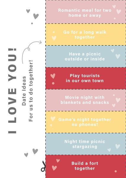Relationship Date Ideas Anniversary card card from Libby Whiteside