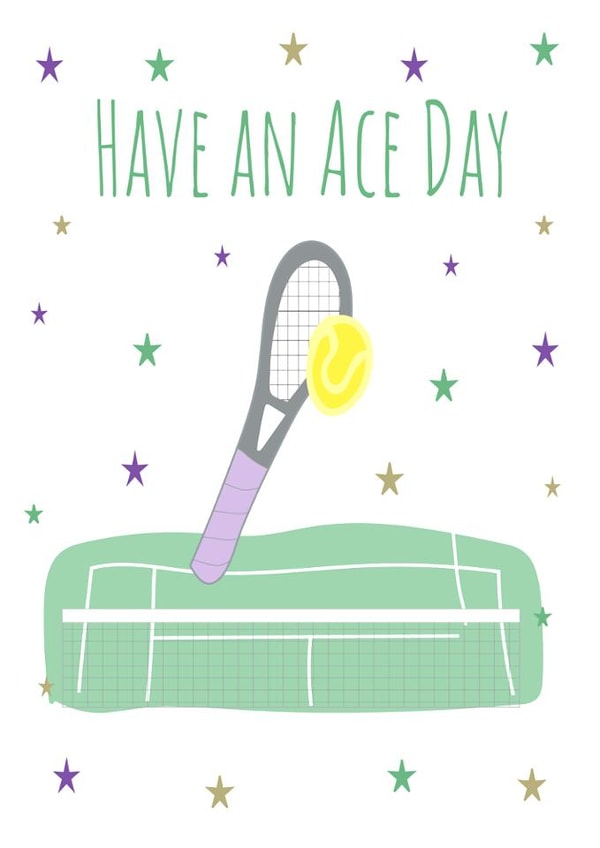 Ace Birthday tennis card created by Missycards