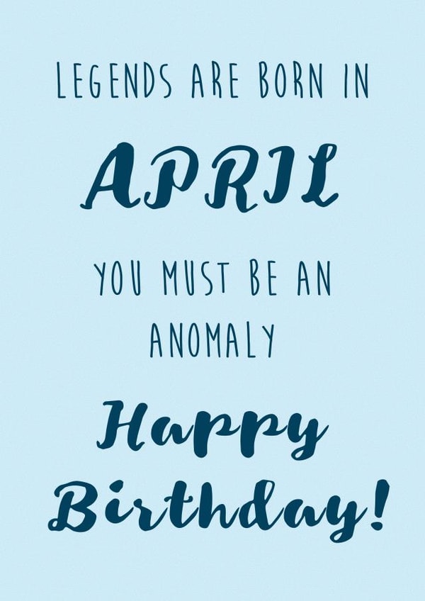 April Birthday cheeky Card created by Bella's Designs
