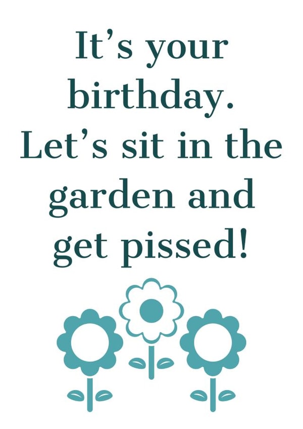 Garden Birthday Card created by Say Something Designs 