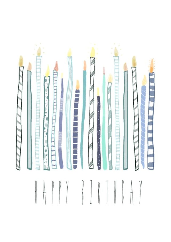 birthday candles created by Picoloco Studio