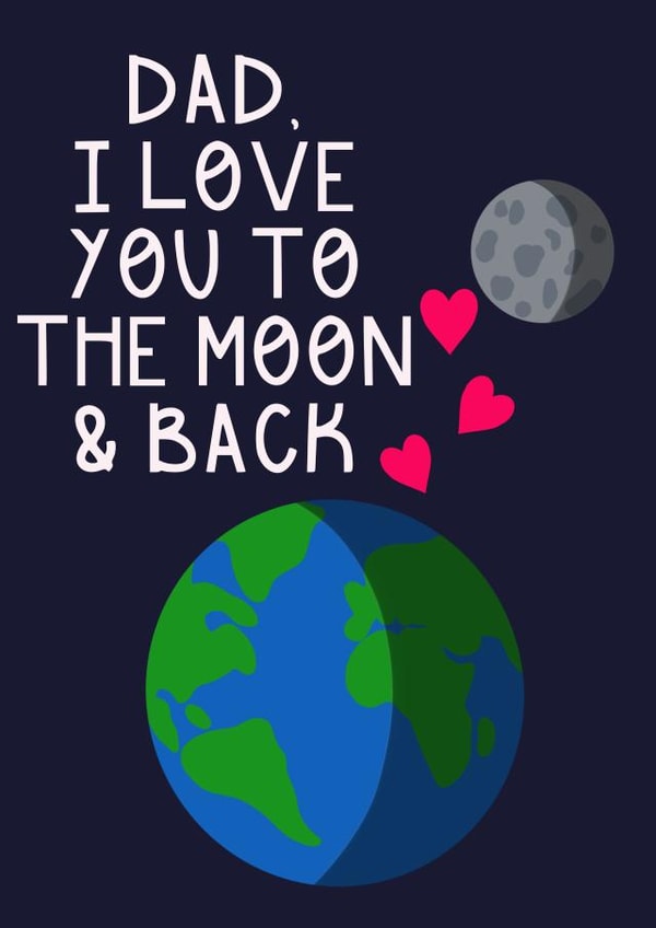 Love you to the moon and back created by Lucy Sutton