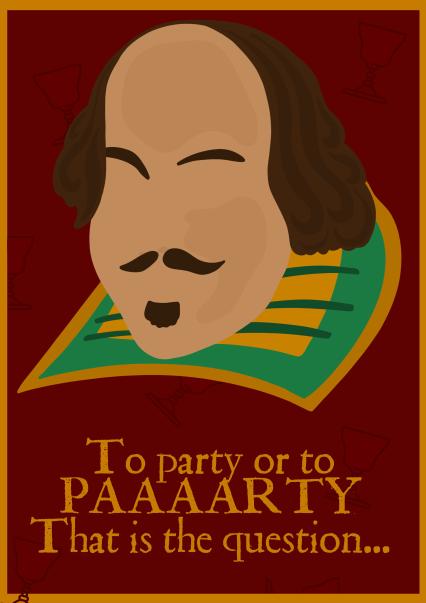 Shakespeare To Party Card | thortful