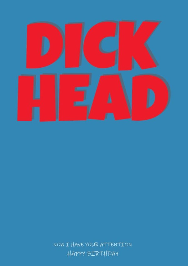 Cheeky D**k Head Happy Birthday Card created by @Cupsie's Creations