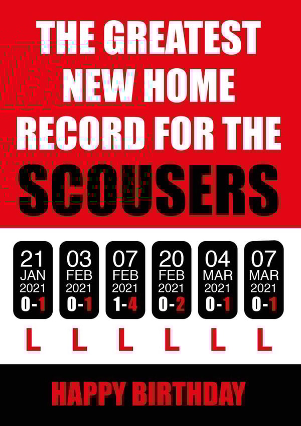 Scousers birthday card created by Fantastical Cards