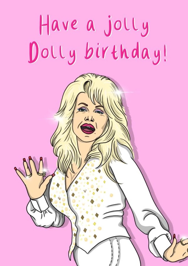 Dolly Parton Jolly Dolly Birthday created by Katie Glover Graphics