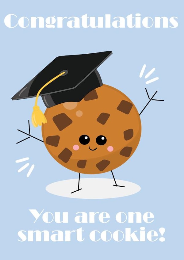 Smart cookie, graduation card created by PMPrinted