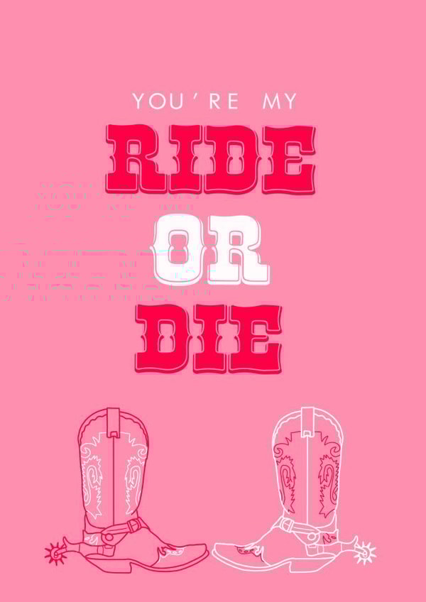 Ride or Die Friendship Card created by Pink + Pip