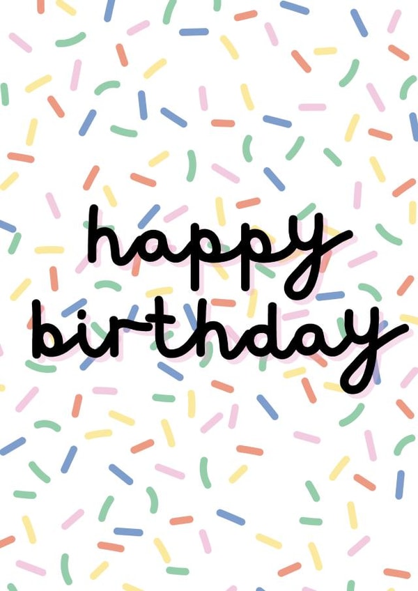 Happy Birthday Confetti Card created by Libby Mercer