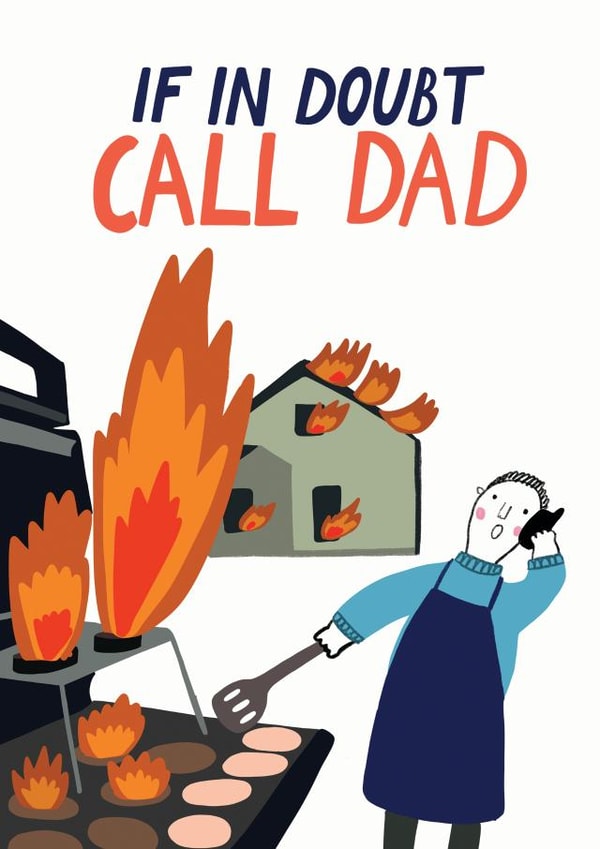 Father's Day funny call dad card created by Forever Funny