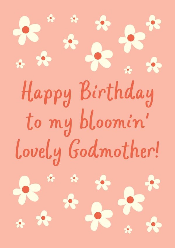Happy Birthday Godmother created by Fifi Designs