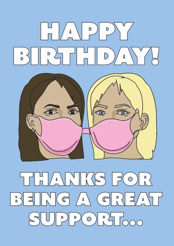 Great Bra Support, Birthday Card created by CatherineCritchley.