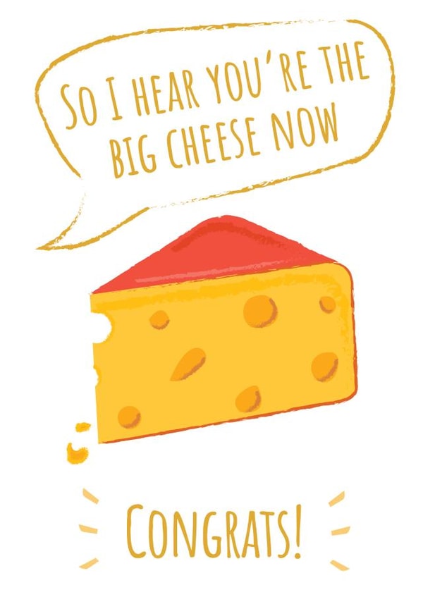 Big Cheese - Congratulations Card created by @Laura Lonsdale Designs
