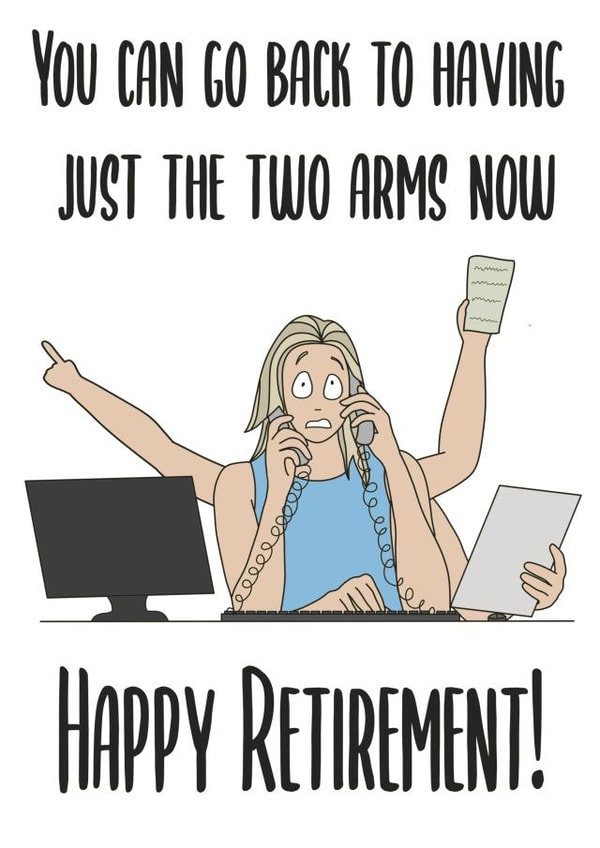 Hard Worker Retirement Card created by ArtByAmyD