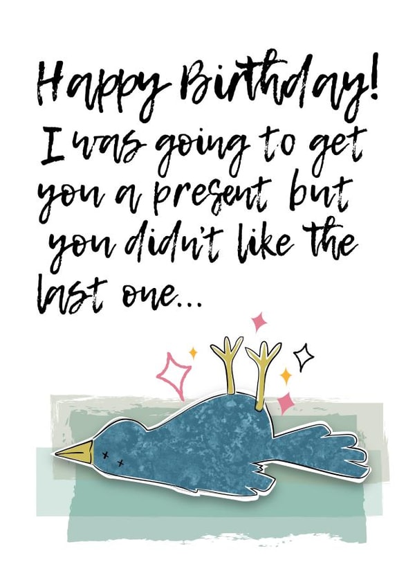 Happy Birthday from the cat created by Charlotte Pow