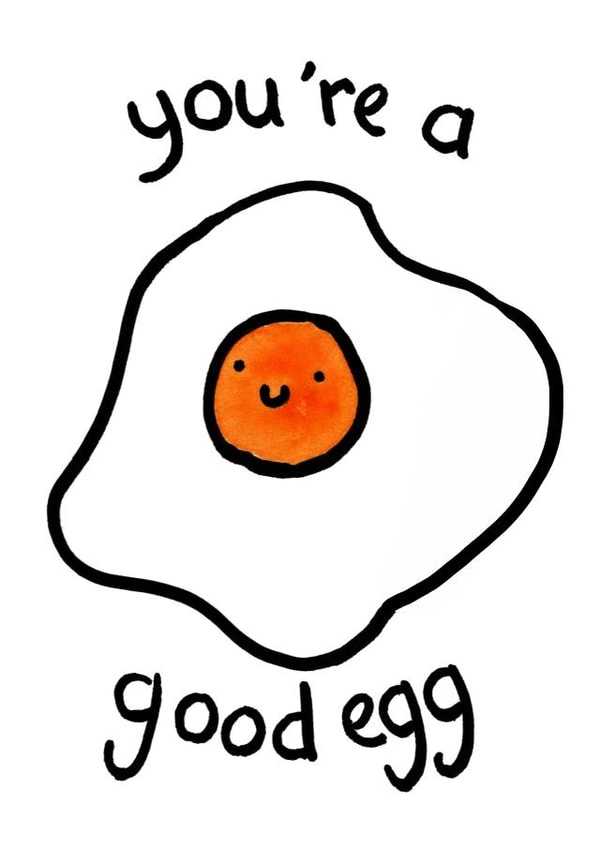 You're a good egg, friendship card created by Blurry Box Creations
