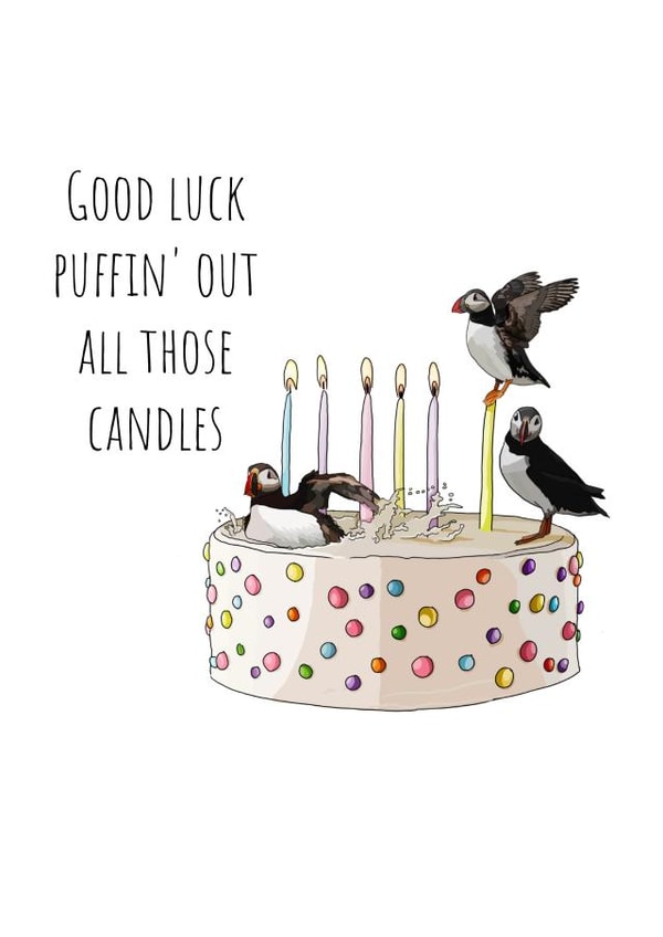 Candle Puffin' Birthday Card created by Designs by Stace